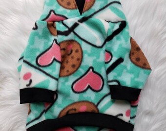 Franse bulldog, kleding Franse bulldog, hoodie Franse bulldog, kleding Franse bulldog, hondenhoodie, hondenkleding, melk en koekje, Kerstmis