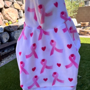 French bulldog, French bulldog clothes, French bulldog hoodie, Pink Ribbon, Dog Hoodie, Dog Apparel, Dog Clothes, Pet clothing