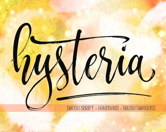 Hysteria Fonts Download font Swirly Font Script Font Digital download swash font Cricut font calligraphy font wedding font bundle