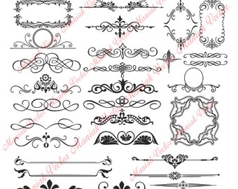 Frame Border Svg, Frame Border Clipart, Digital Frame, Borders Clip Art, Frame Border Svg Cutting File, Border Svg File, Frame Svg