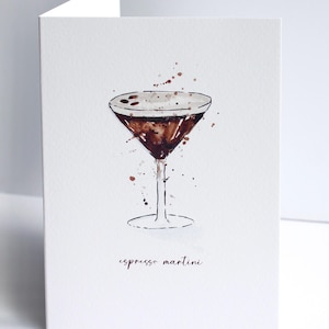 Espresso Martini Greeting Card – Fun Cocktail Card A6