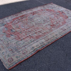 Turkish Area rug, Diningroom rug, Vintage rug, Oushak rug, Handmade wool rug, 5.8 x 10 feet  Bohemian rug, Boho decor, Natural rug, DCS1668
