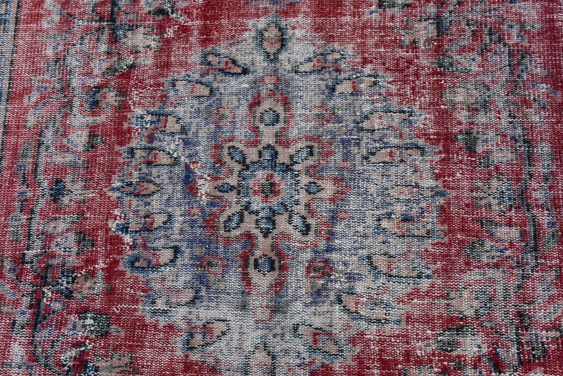 Turkey Rug Decorative Rug 5.8 x 9.1 feet Free Shipping Oushak Rug Bohemian Organic Wool Rug Kilim Rug Turkey Carpet DC11453 image 7