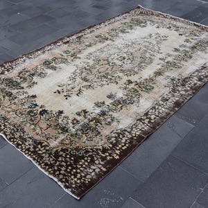 Vintage large area rug, Handmade rug, Oushak rug, Tribal rug, Bohemian rug, Diningroom rug, Oriental rug, Home decor,  5.6 x 9.4 Ft DC11595