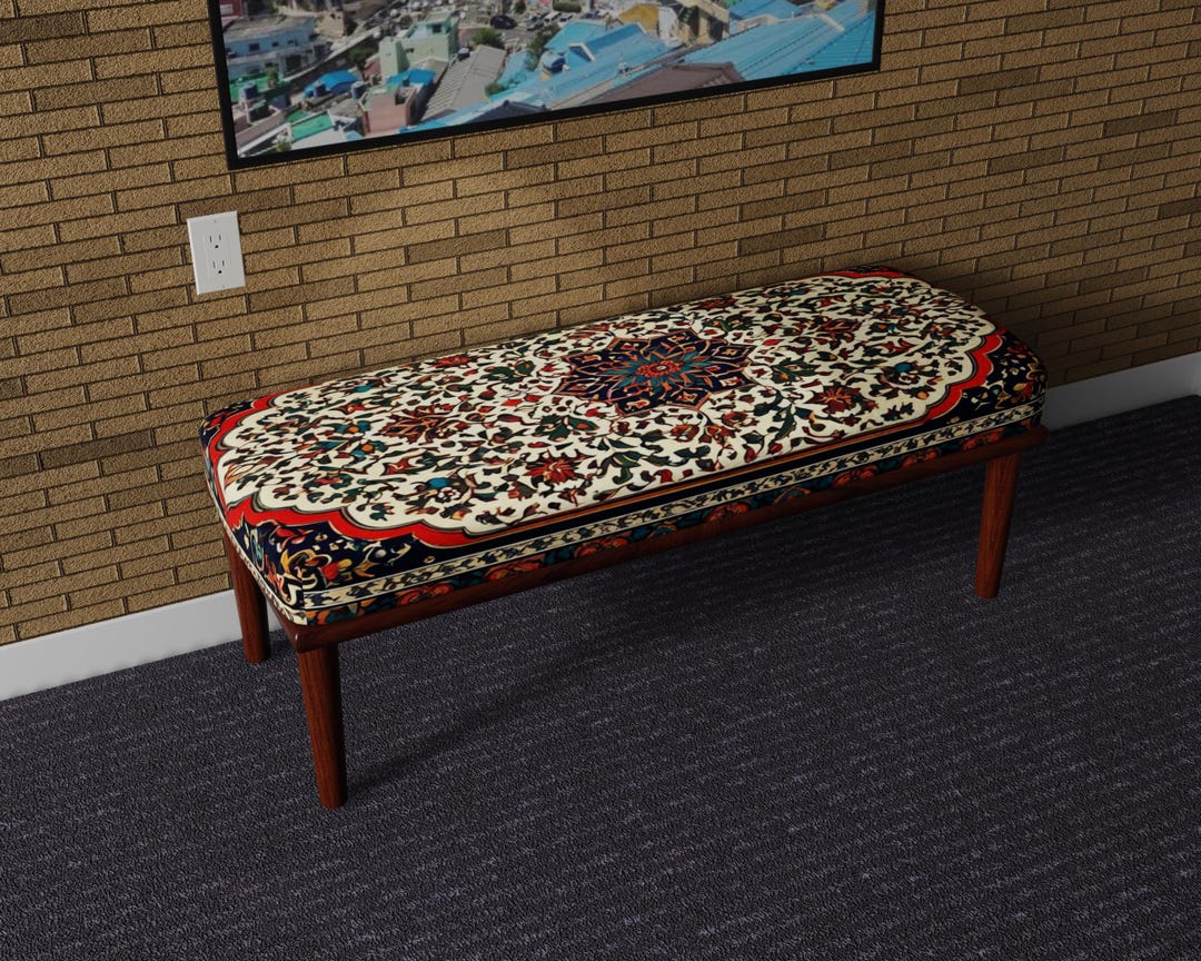 Bohemian Bench Wooden Bench Entryway Bench Handmade Bench Rustic ...