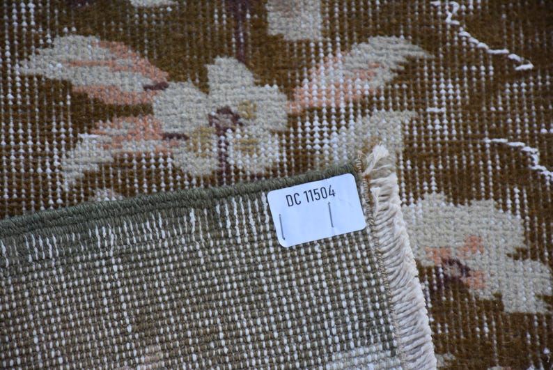 Free Shipping Unique Large Size Turkish Rug Oushak Rug 6.7 X 8.9 Feet