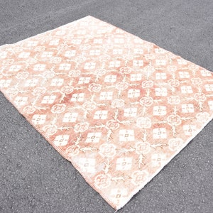Oushak rug, Turkish rug, Vintage rug, Handmade wool rug, Bohemian area rug, Rustic decor 5.3 x 6.9 feet Bedroom rug, Oriental rug  DCS1528