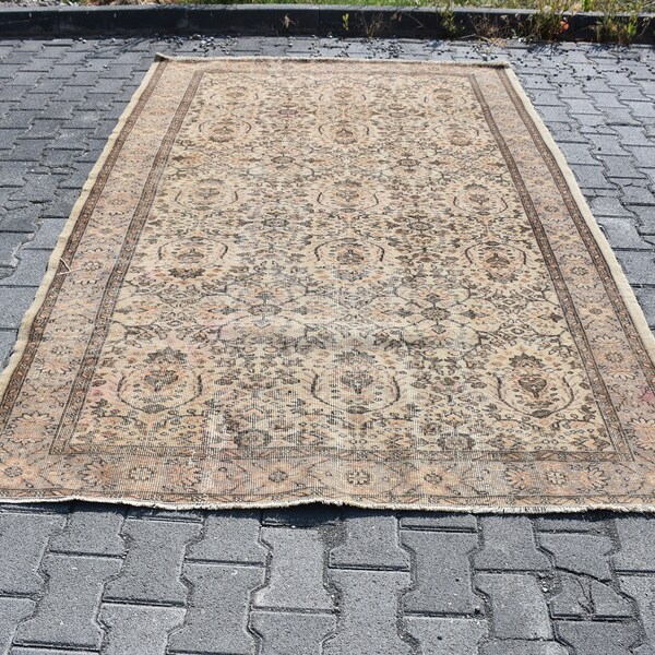 decorative turkish rug vintage rug bohemian rug FREE SHIPPING 5.8 x 9.0 ft area rug wool rug boho decor rug bohemian rug wool rug DC3812