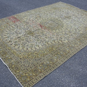 Turks tapijt, Vintage tapijt, Handgemaakt tapijt 6,3 x 9,4 ft vloerkleed gebiedskleed boho tapijt boho tapijt handgeknoopt tapijt Anatolisch wollen tapijt DCS1174