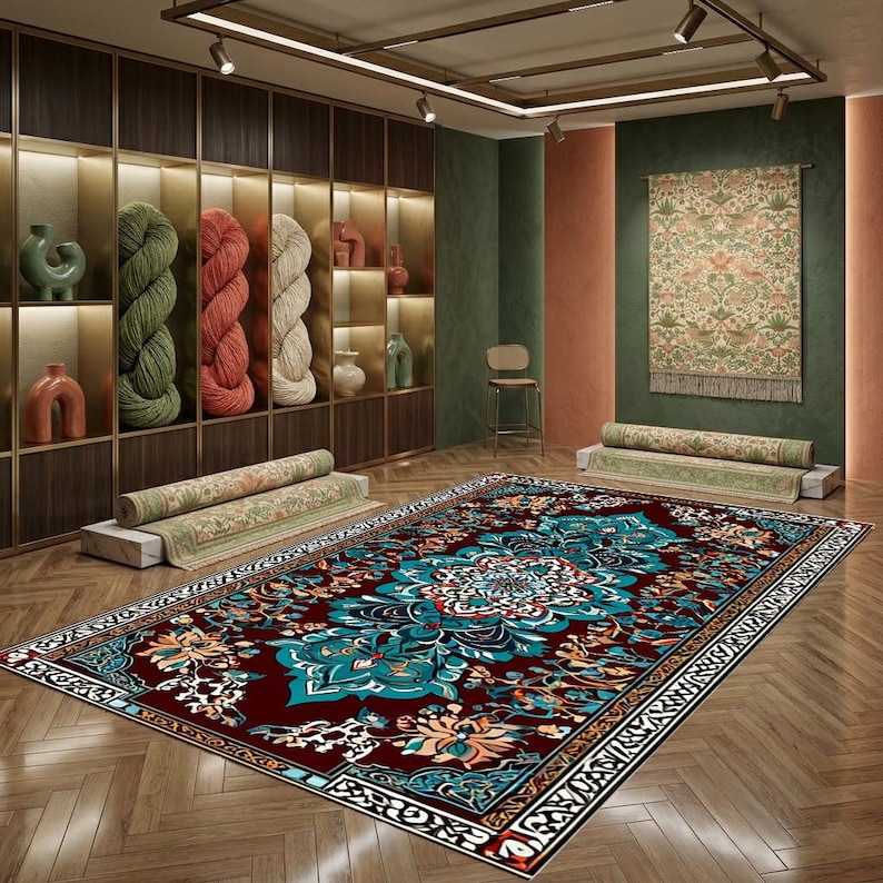 Turkish Rug Computer Background Turkish Rug Vintage Handmade Wool Rug Boho Rug Ottoman Rug Non Slip Rug ...