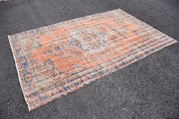 Runner Rug, Boho Rug, Aztec Rug 5.5 x .7 ft farmhouse rug, Turkish Rug, Vintage Rug, Organic Rug , Handmade Rug , Hallway Rug  DC11265