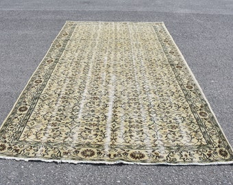 Anatolian rug, Area rug, Vintage rug, Boho rug, Large rug, 6 x 10.5 feet Turkish rug, Wool rug, Kitchen rug, Floor rug, Handmade rug DCS0075
