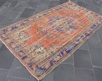 Vintage large rug, Oriental rug, Boho rug, Livingroom rug, 4.5 x 8.2 feet  Turkish rug, Rustic rug, Kitchen rug, Bathroom rug, Rug, DCS1036
