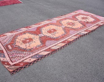 Turkse tapijtloper, gangtapijt, vintage tapijt, keukeninrichting, tapijtloper, wollen tapijt, tapijt 4,9 x 13,1 ft, handgemaakt tapijt, tapijt kalkoen, DCS1563