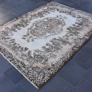 Turkish Rug, Wool Rug, Farmhouse rug, Decorative Rug, 5.8 x 7.8 feet Unique Rug, Anatolian Rug, Aztec Rug, Tribal Rug, DC11456