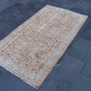 Turkish Rug, Diningroom Rug, Oriental Rug, Oushak Rug, Vintage Rug farmhouse rug, 3.8 x 6.9 Ft Anatolian Rug, Boho Decor Rug DCS1972