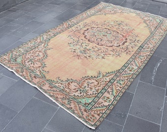 Bohemian Rug Small Rug Vintage Rug Area Rug Turkey Rug Free Shipping 5.4 x 9.4 ft Oushak Rug Nomadic Rug Frontdoor Rug Aztec Rug DC10230