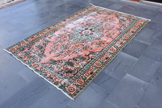 ヴィンテージ　トルコ製ランナーラグ ヴィンテージトルコランナーラグ：マルチカラーキッチンラグ（3'8x10'6