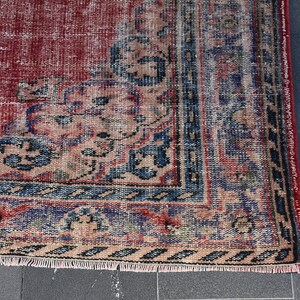 Turkey Rug Decorative Rug 5.8 x 9.1 feet Free Shipping Oushak Rug Bohemian Organic Wool Rug Kilim Rug Turkey Carpet DC11453 image 9