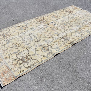 Turkish rug, Vintage rug, Handmade rug, Overdyed rug, Large area rug, Organic wool rug, Livingroom rug, Boho decor rug, 4.1 x 8.8 ft DCS1740