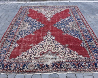 Carpet Wool Rug 98 x 53 cm = 3.2 x 1.7 ft special offer Vintage Rug,Doormat Rug Boho Deco Turkish Rug Home Decor Handmade Rug