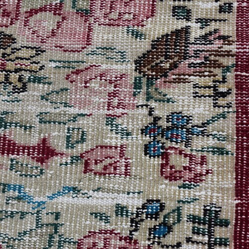 Red area rug, Vintage rug, Turkish rug, Floral rug, house decor 3.5 shops x 6.2 Ft Rustic rug, Area rug, Handmade wool rug, Kitchen rug, DC6525