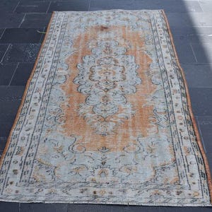 Area Rug Vintage Rug Bohemian Rug Home Decor Rug 3.9 x 7.2 feet Free Shipping Turkish Rug Anatolian Rug Floor Rug Handmade Carpet DCS1665