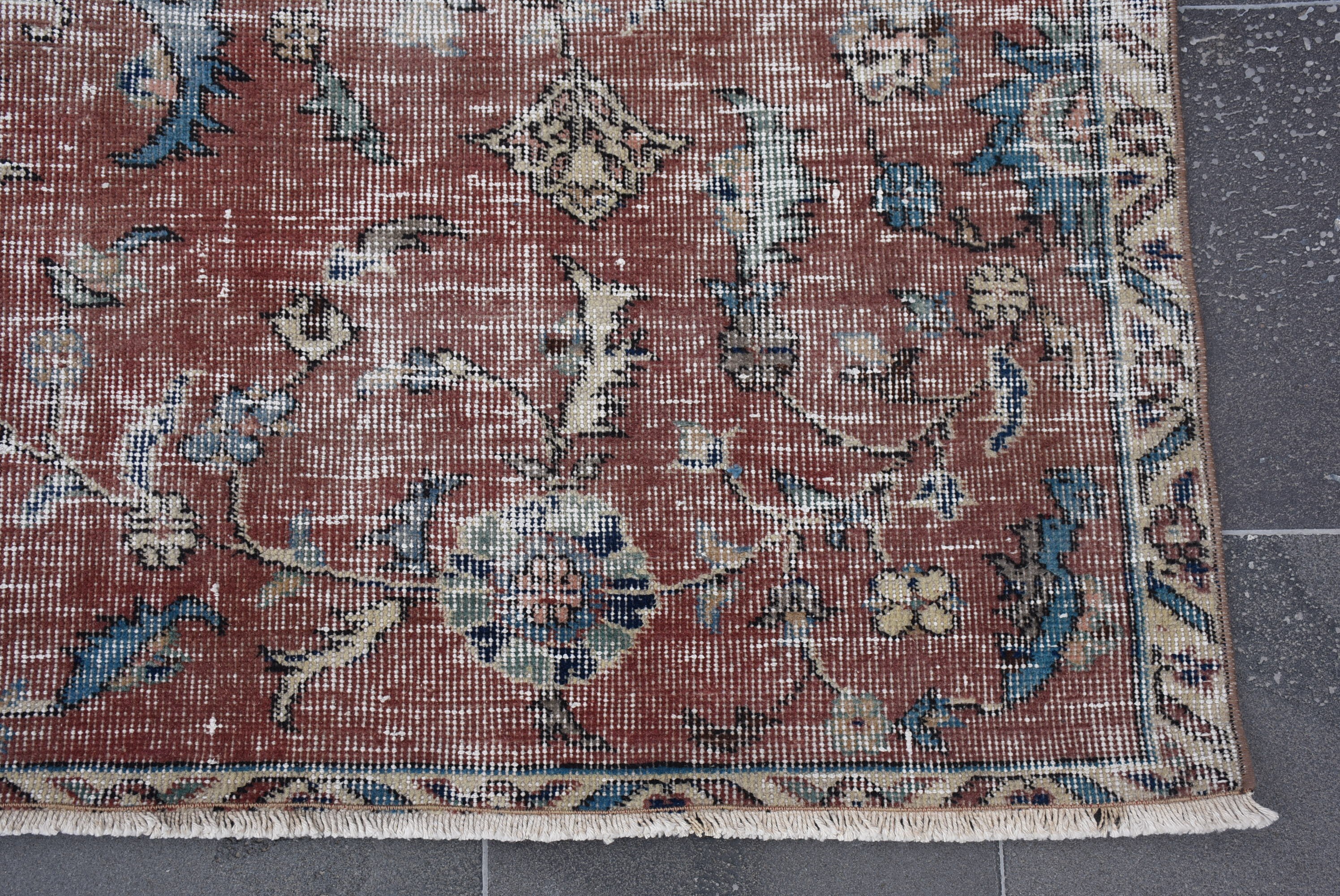 Oriental Rug, Rustic Rug, Turkish Rug, Tribal Rug, Farmhouse Rug, 5.9 X ...