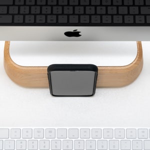 Real Wood Imac® Stand, Riser for Imac® Computer Display Stand Solid ...