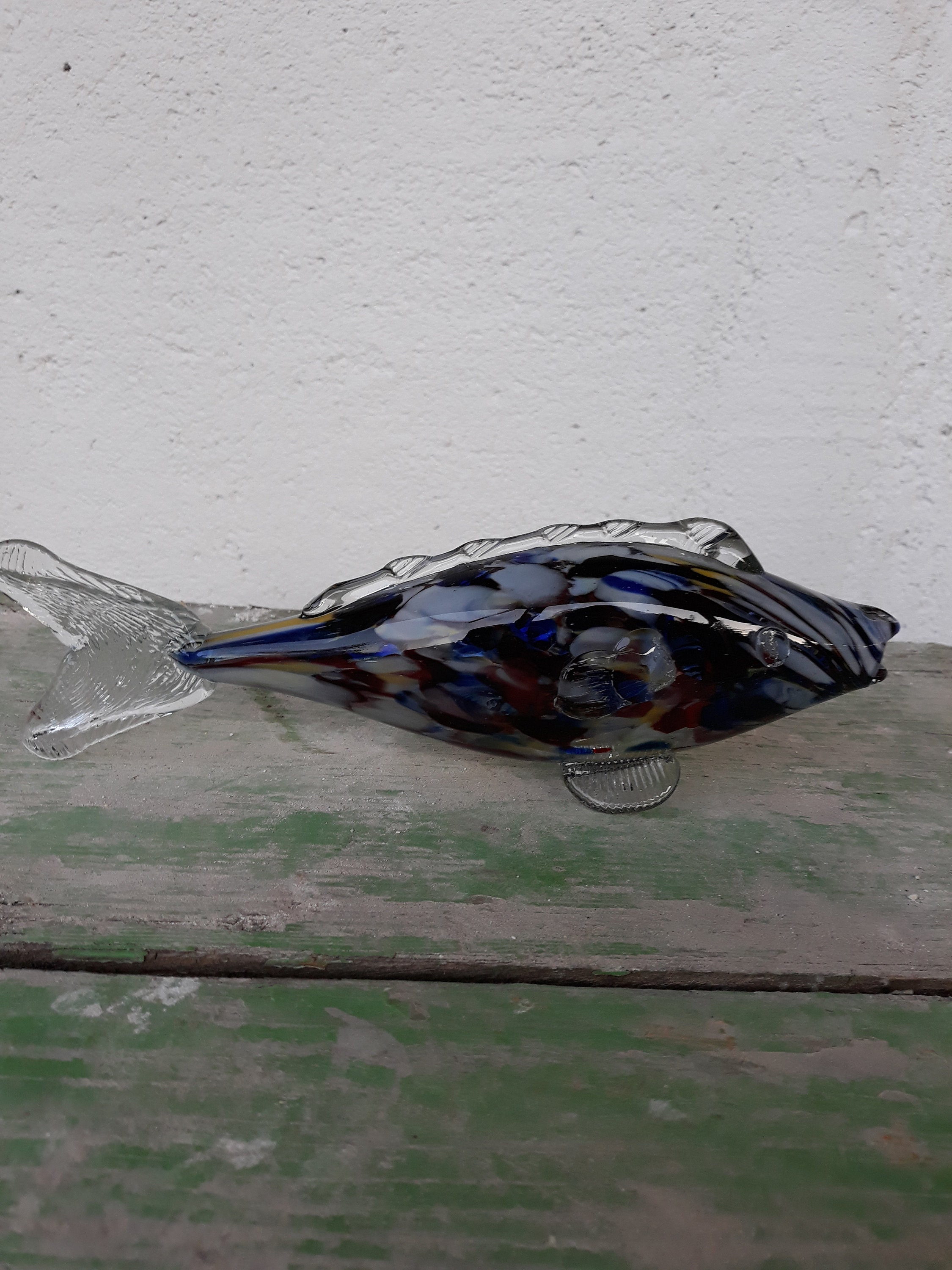 Midcentury murano hand blown glass fish Etsy