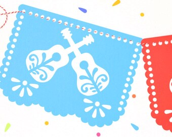 Mexican Plastic Papel Picado for Taco Bar Taco BAR Designs /& Colors as Pictured by Paper Full of Wishes