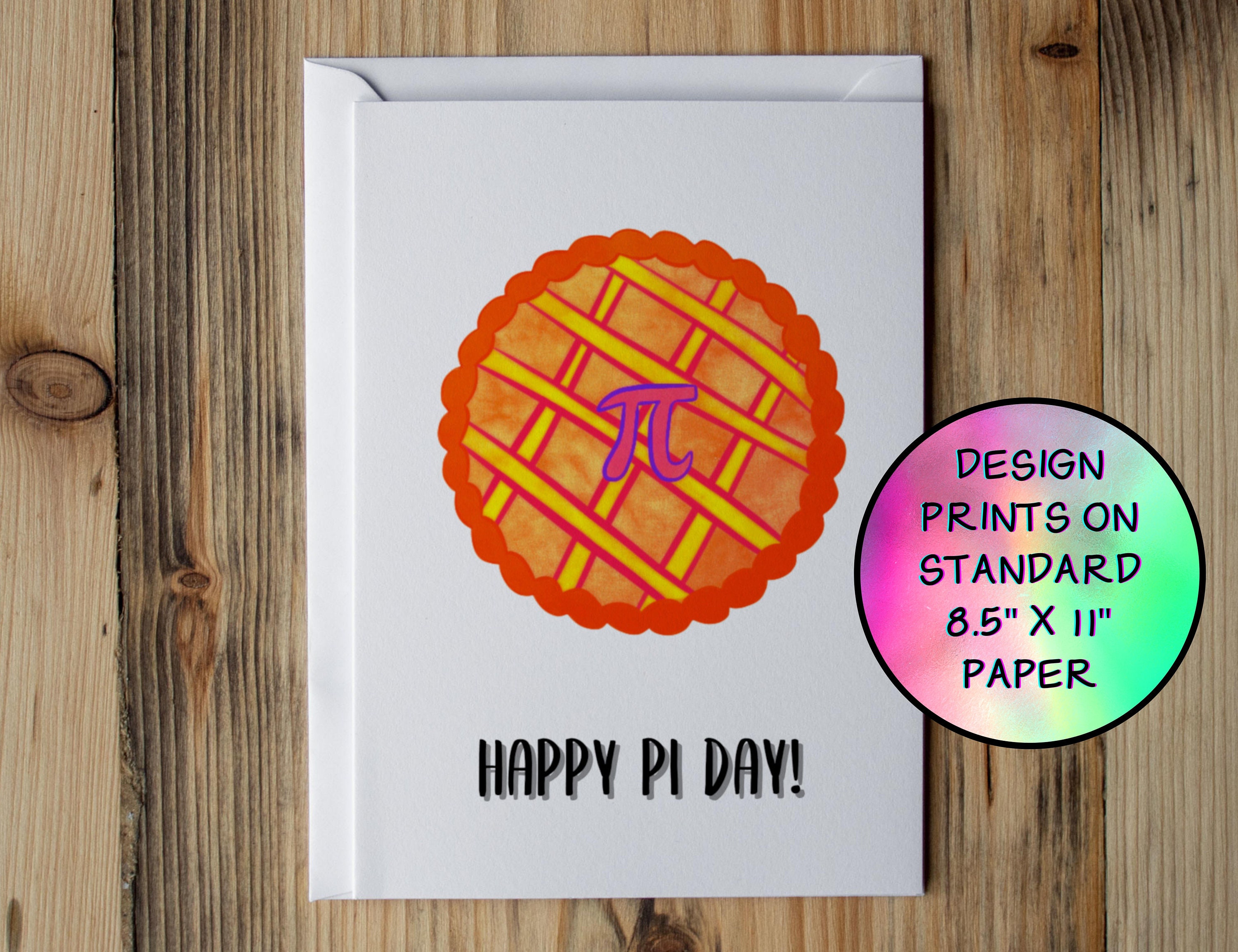 Happy Pi Day Card | Printable 5x7 - Etsy