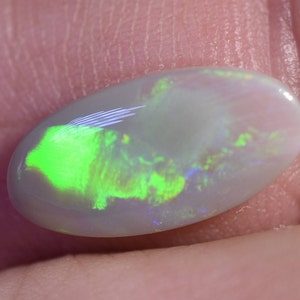 Australian Dark Opal #155 Solid Natural 1.63 Carat Oval From Lightning Ridge 14.8 x 7.3 x 2mm