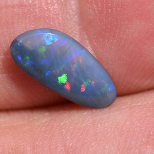 Black Opal Doublet #0191 Pinfire 1.29 Crt Green Blue Red Free form Lightning Ridge Australia handmade gift gem stone birthstone