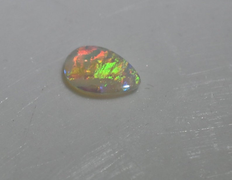 Australian Crystal Opal #284 from Lightning Ridge Solid 0.33 ct bright colourful teardrop beautiful for a ring or unique birthday gift