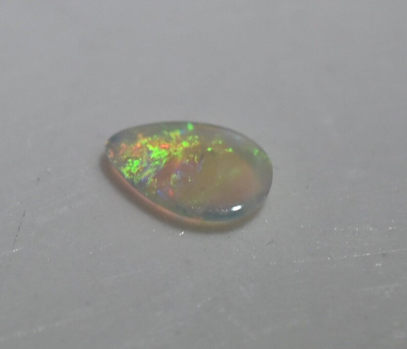 Australian Crystal Opal #284 from Lightning Ridge Solid 0.33 ct bright colourful teardrop beautiful for a ring or unique birthday gift