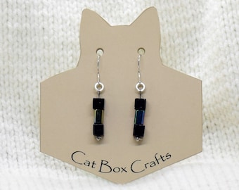 Galaxy Aurora Dumbbells Dangle Earrings, Fantasy Earrings, Night Sky Earrings