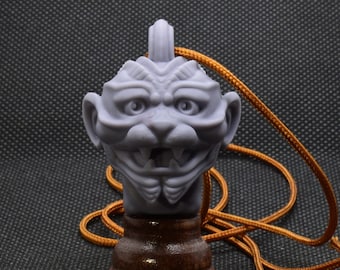 Pazuzu Head Amulet, Pendant Pazuzu, Demonic Necklace, Gift for New mothers, Occult Gothic Jewelry, Possession, Anime Style, Horror Movie Fan