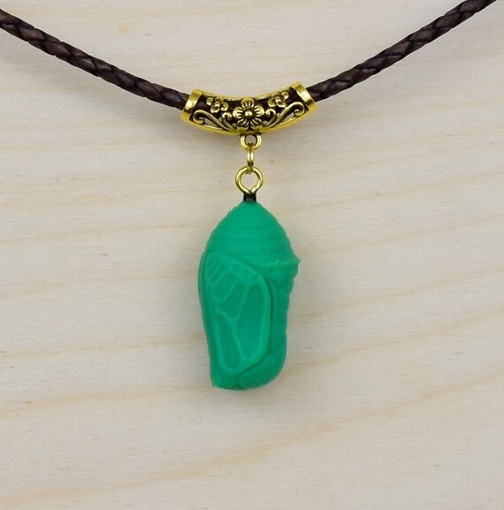 Monarch Chrysalis Pendant Necklace Bug Necklace Butterfly Pendant Cocoon Magical Jewelry Elven Pendant Cosplay Larping Everyday Wear Etsy Canada