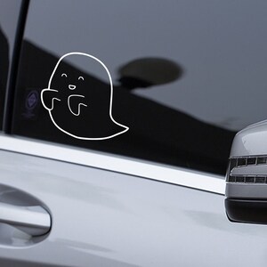 ghost car decal, funny car stickers, cute ghost car decal, window sticker, funny bumper sticker