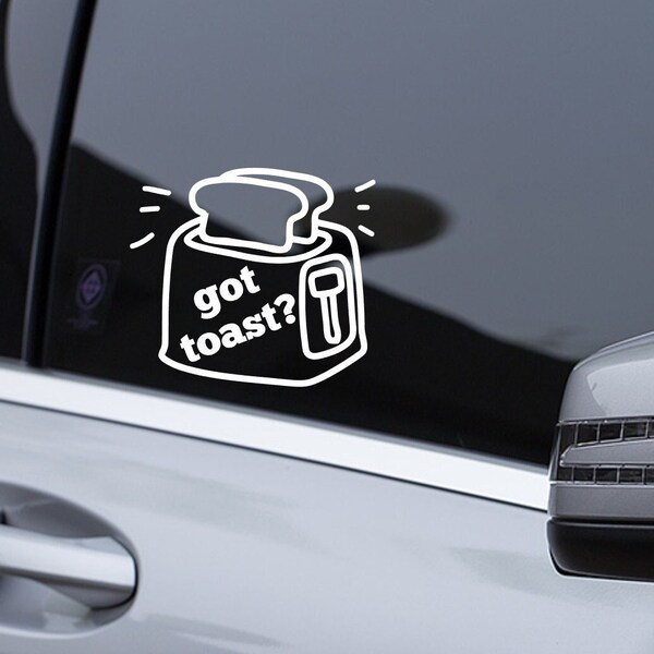 Got Toast? Vinyl Decal Sticker Fits Scion XB Custom Lettering Size...