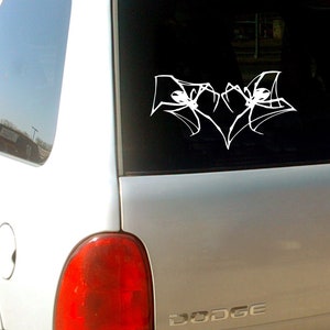 spider heart sticker, car stickers, car decals, vinyl decals, car bumper sticker, wall or mirror decal