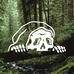 car stickers, car decals, vinyl decals, grim reaper skeleton sticker, car bumper sticker, mirror decal