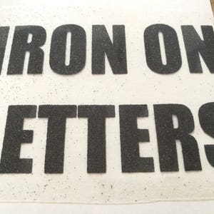 hierro Letras personalizadas en, brillo Letras calor transferencia de la etiqueta, purpurina bebé mameluco diy diseños, camiseta y tapa del tanque de hierro en calcomanías