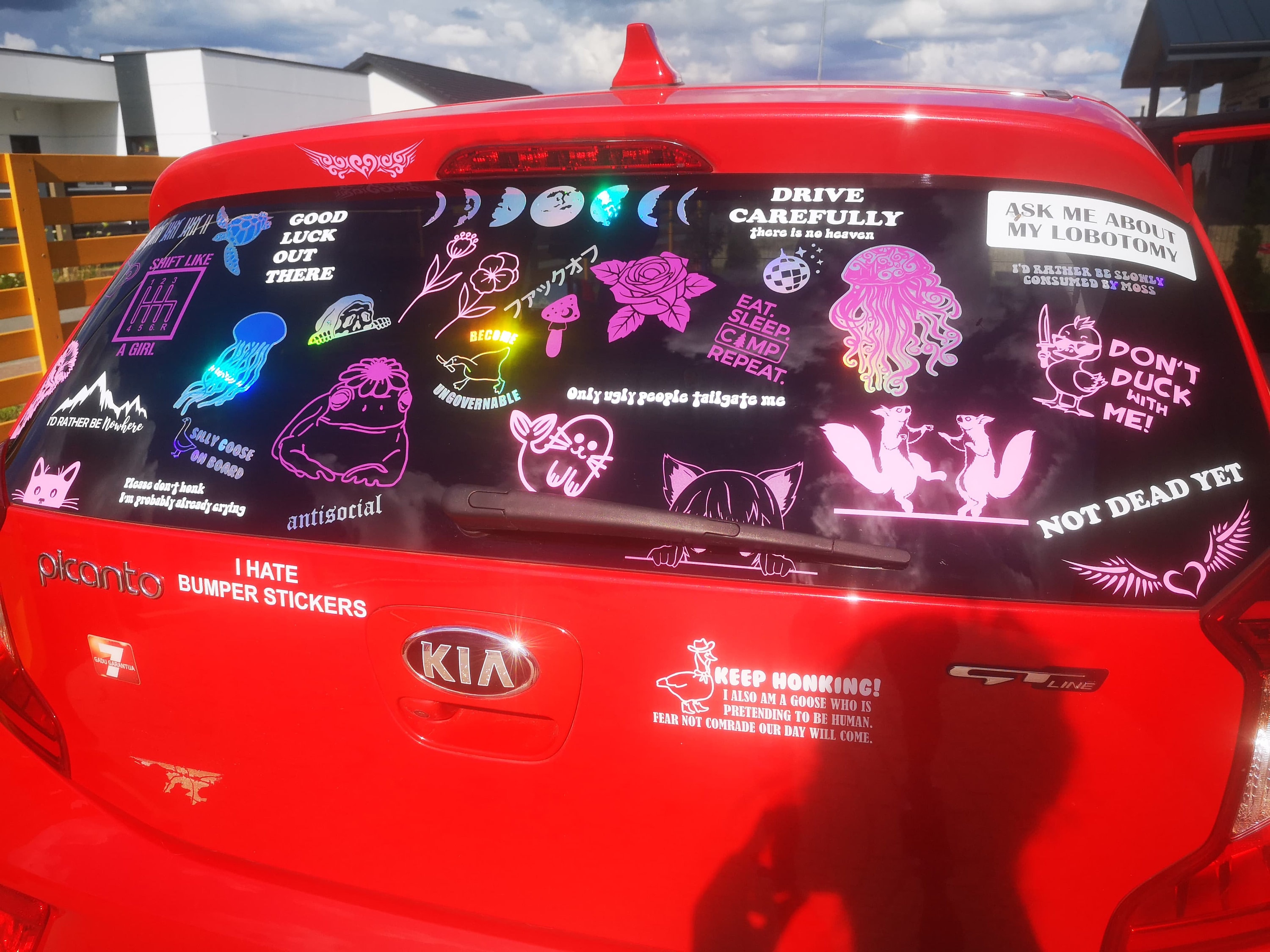 Yu Car Sticker Y2k Stickers, Car Decals, Vinyl Decals, Tribal Tattoo Heart Sticker ...