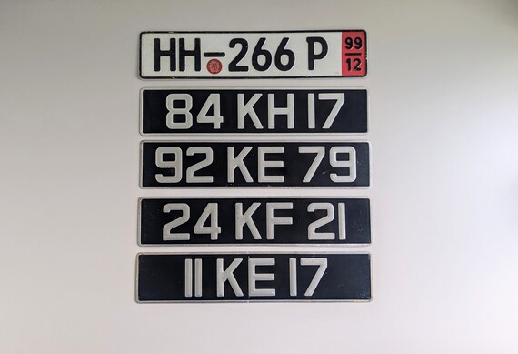 ヴィンテージカーのナンバープレート - Etsy 日本