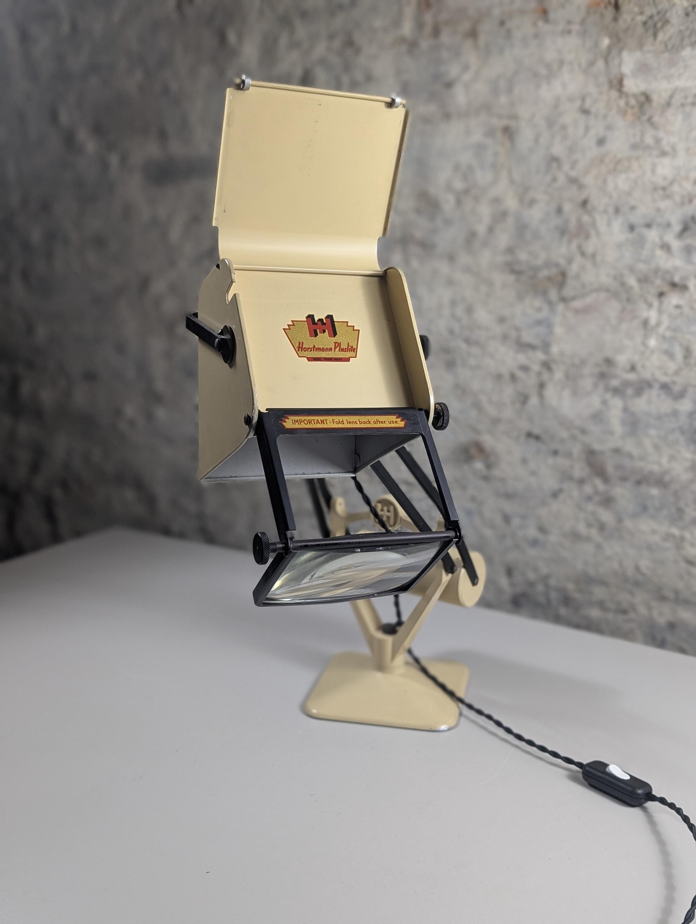 Rare Vintage Hadrill & Horstmann Pluslite Desk Lamp – 1950s