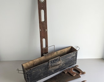 Juego de herramientas de carpintero vintage para carpintería, ebanistería y carpintería