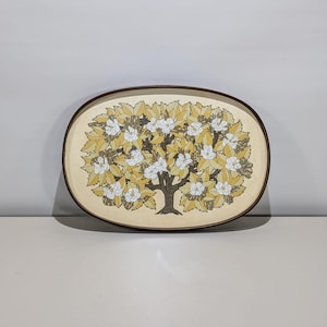 Vintage Retro 1970s Melamine Decorative Serving Tray