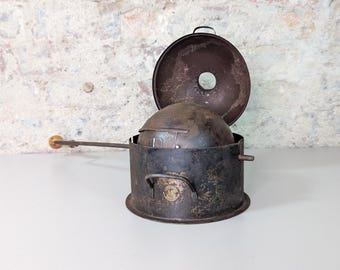 Vintage French Chimney-top, Ball-type Coffee Chestnut Roaster